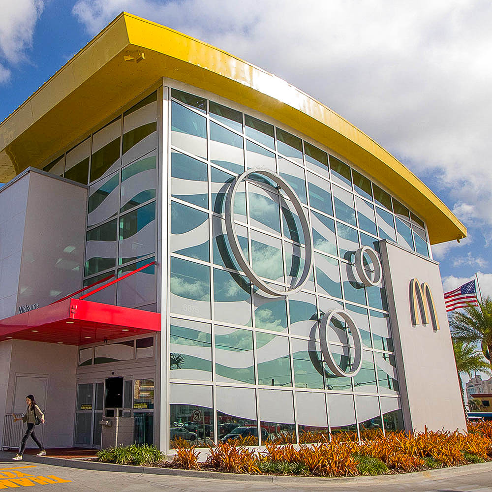 Worlds Largest McDonalds Window Tint Specialists Commercial Window Film Authorized Platinum 3M Dealer Orlando