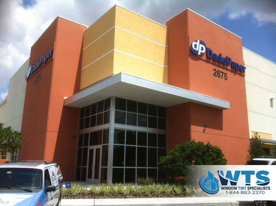 Dade Paper WTS Commercial Window Film Authorized Platinum 3M Dealer Orlando