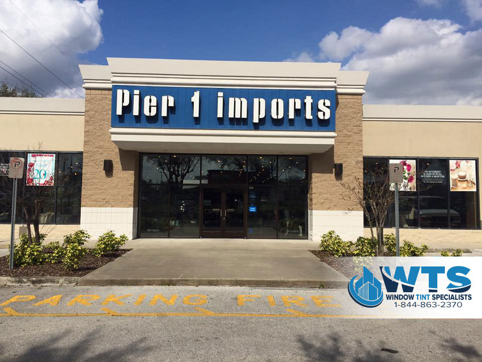 Pier 1 Imports WTS Commercial Window Film Authorized Platinum 3M Dealer Orlando